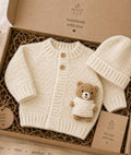 Bear cardigan- Offwhite