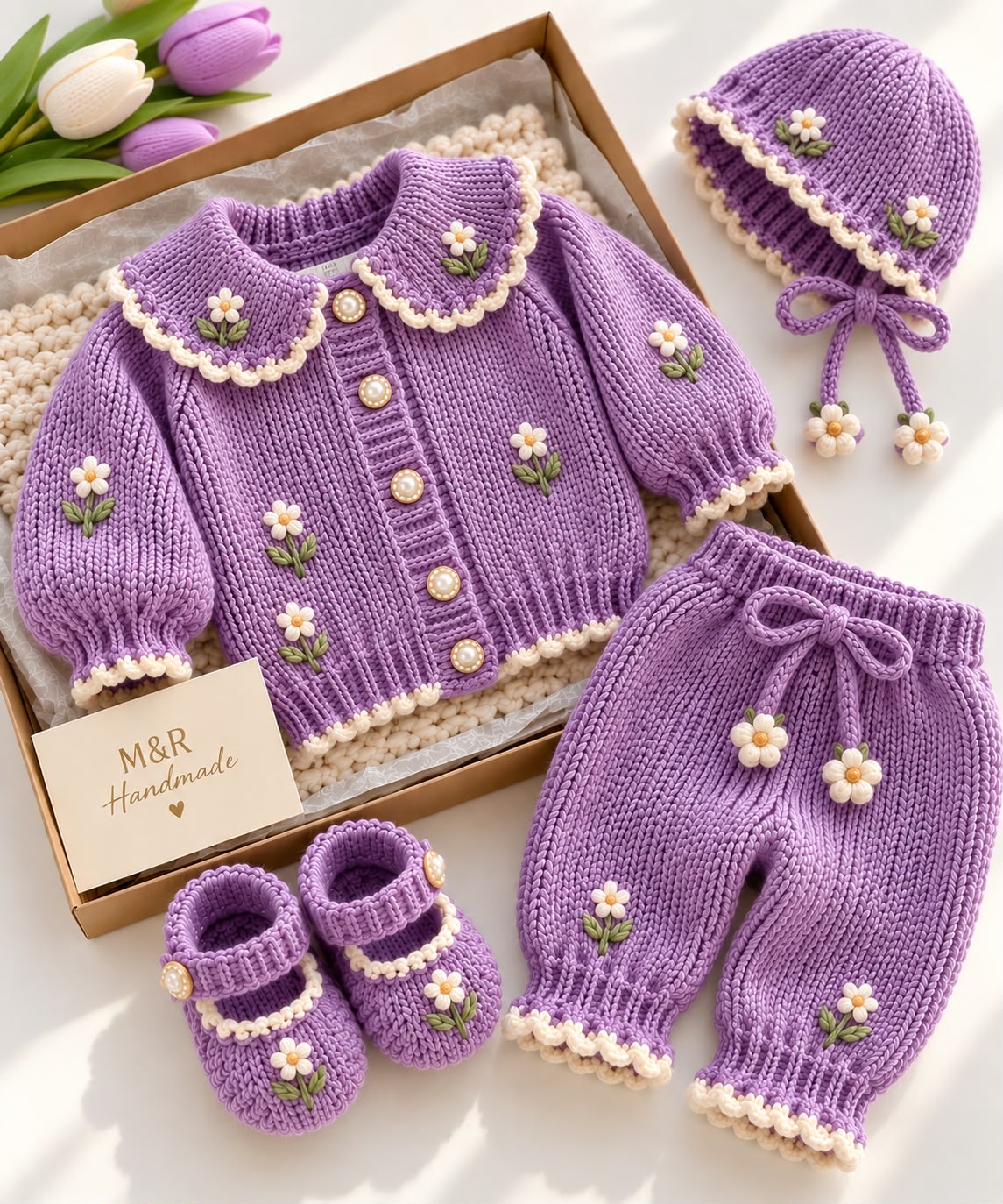 Mini Bloom Knit Set