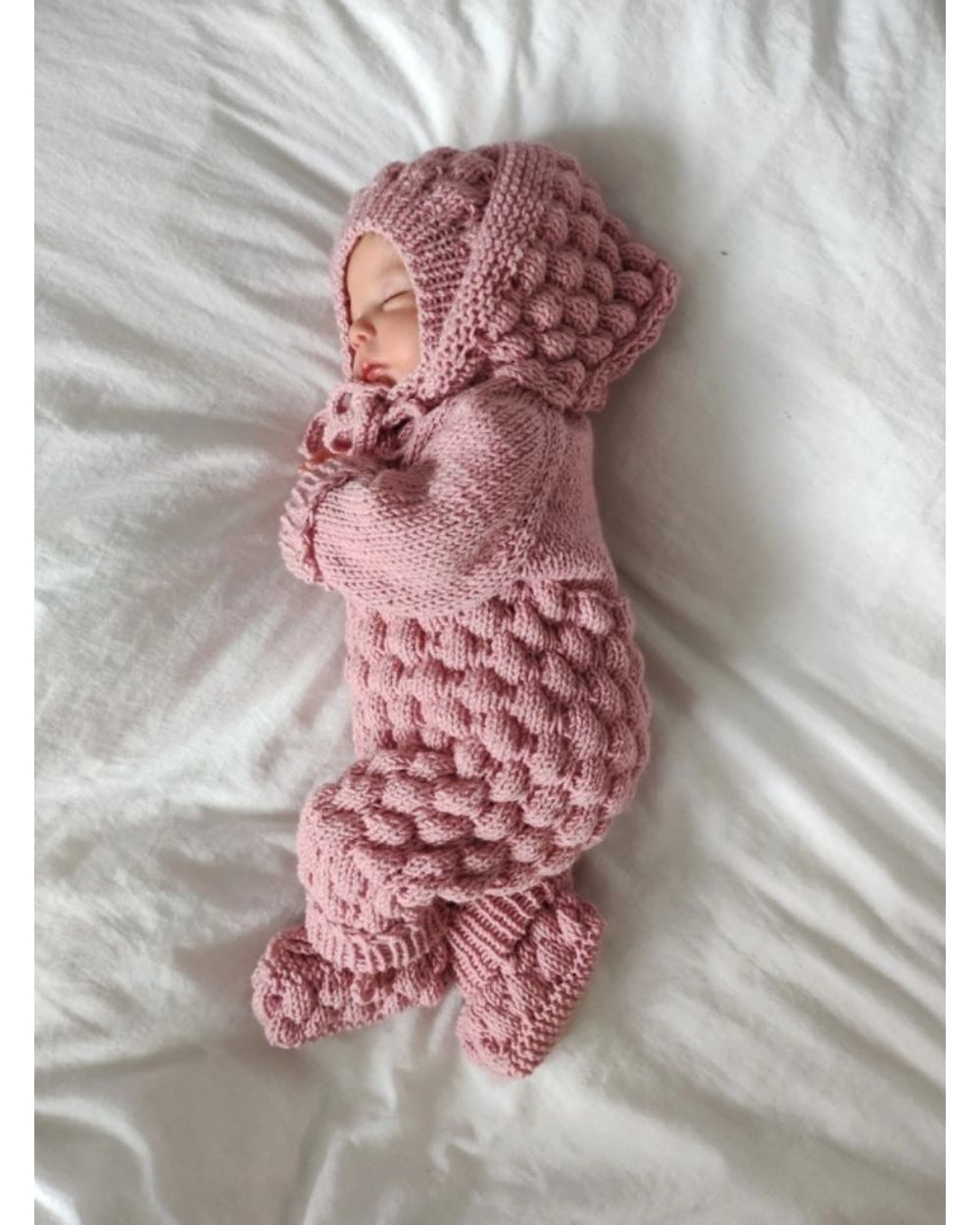 Hand Made Knitted Bubbly Rompers