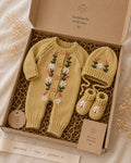Floral Embroidered Knit Set