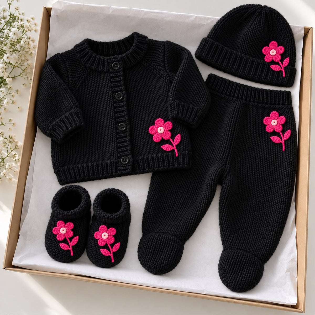 Everyday Knit Set-Black