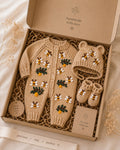 Honeybee Embroidered Knit Set
