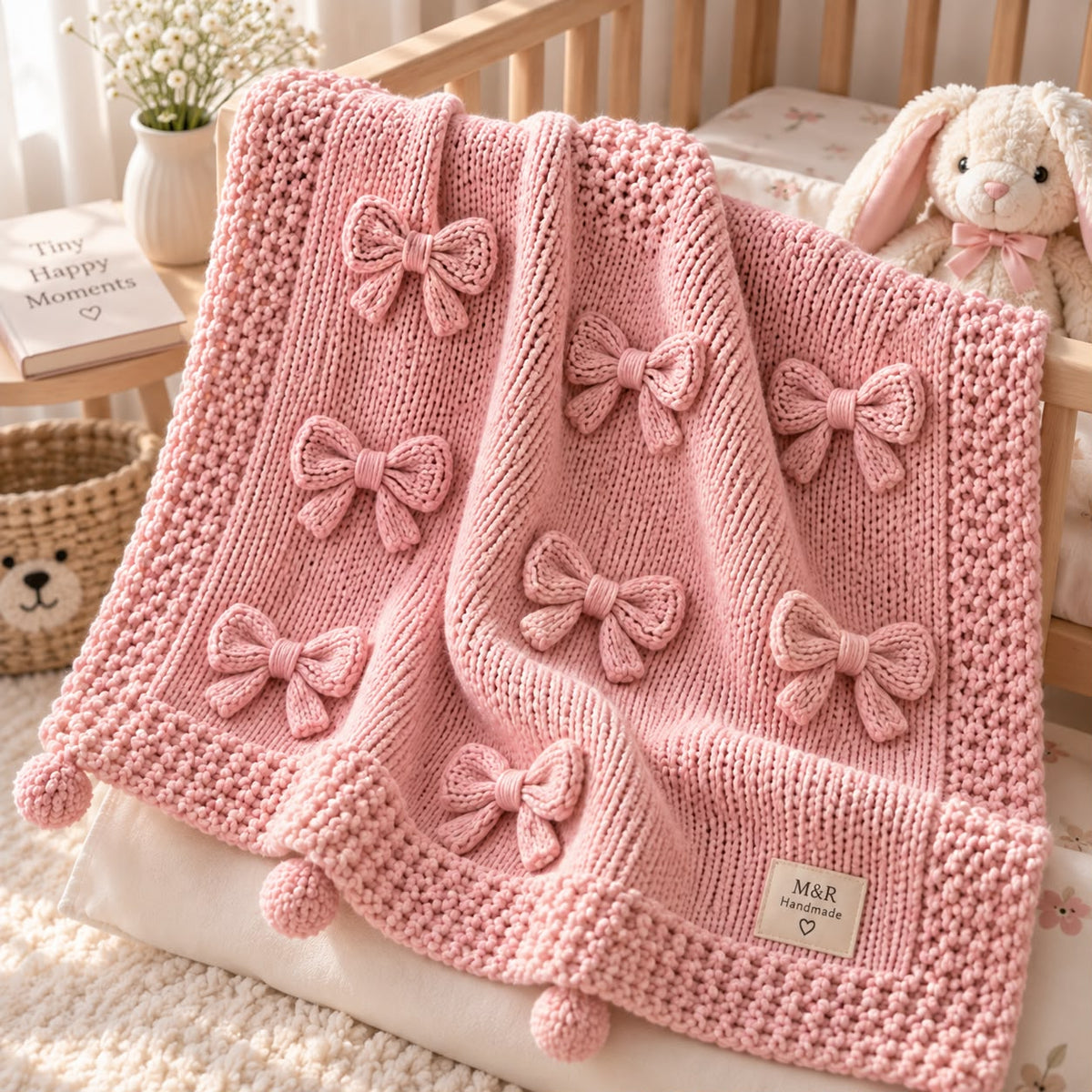 Bow Knit Blanket