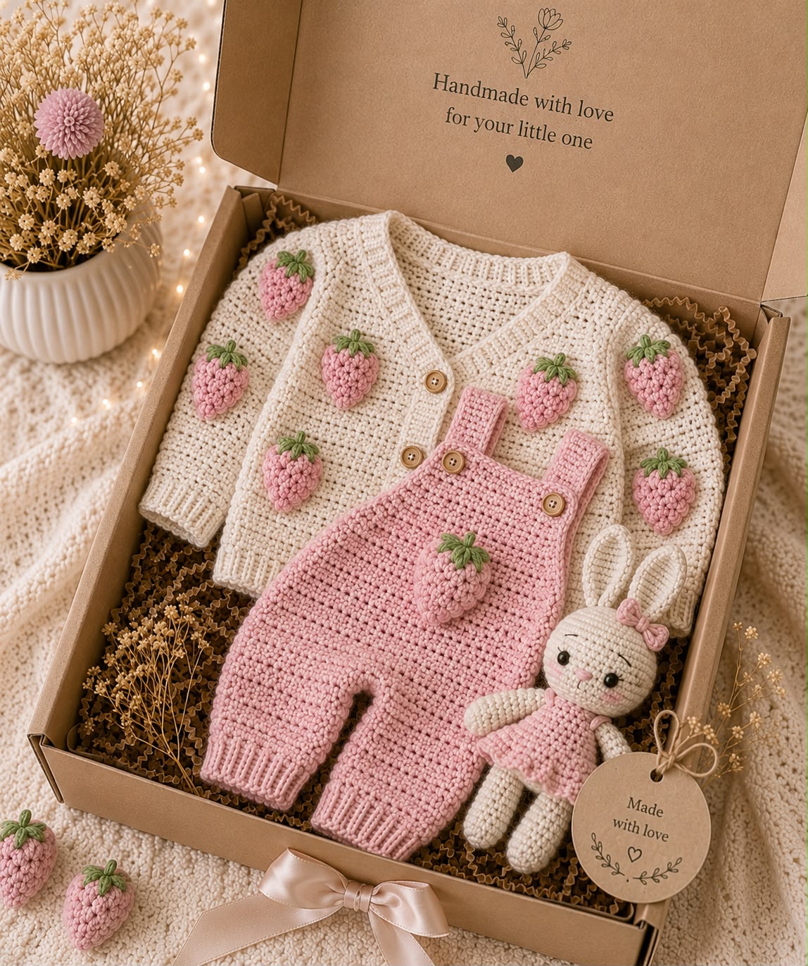 Strawberry Crochet Set