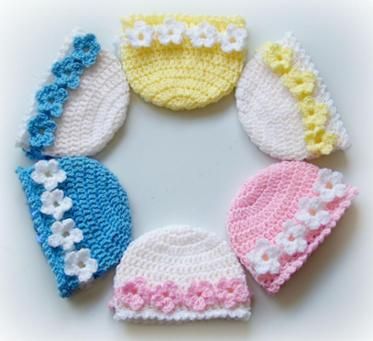 CROCHET BABY CAPS