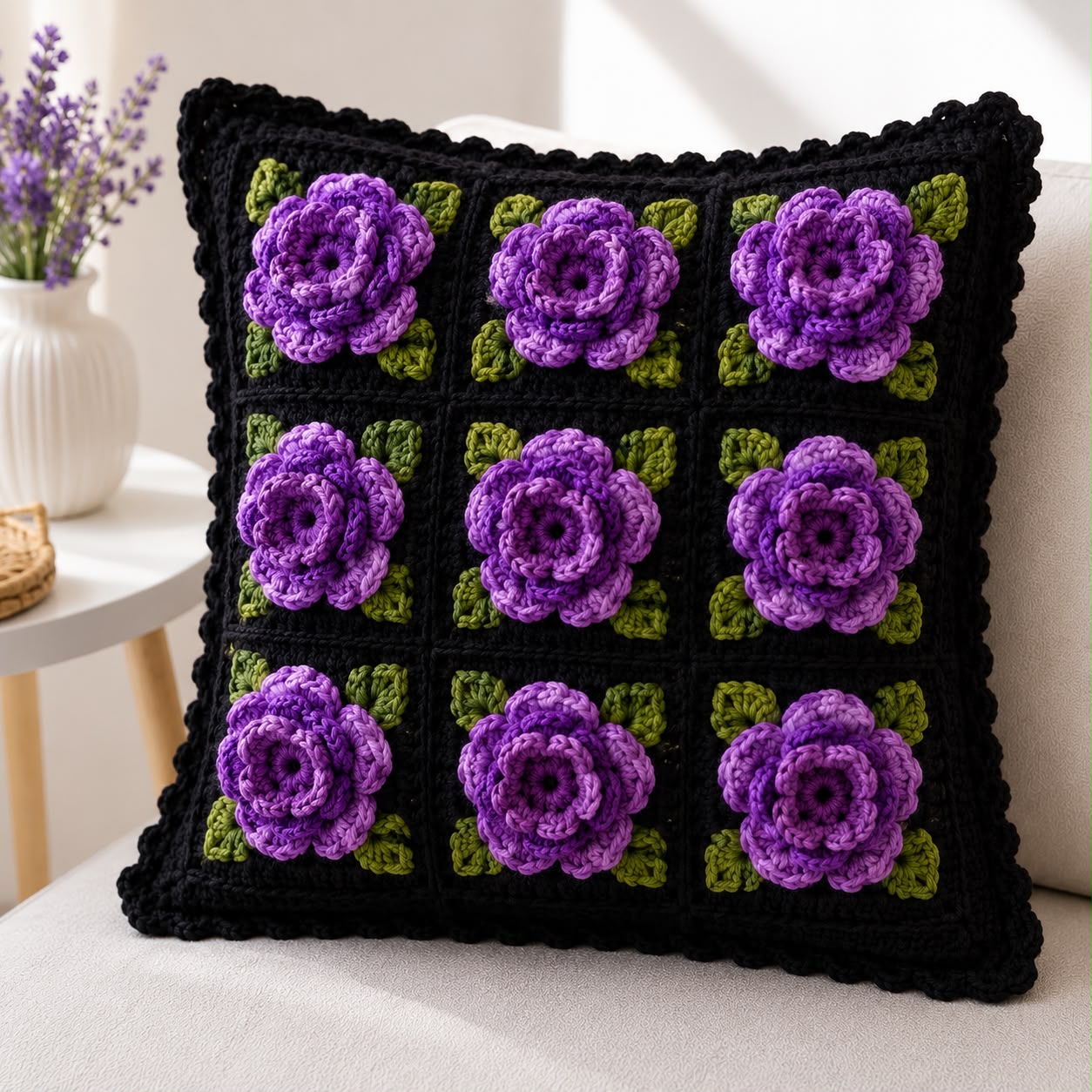 Rose Cushion Cover