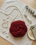 Crochet Rose Bag