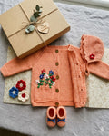 Peach Knit Cardigan