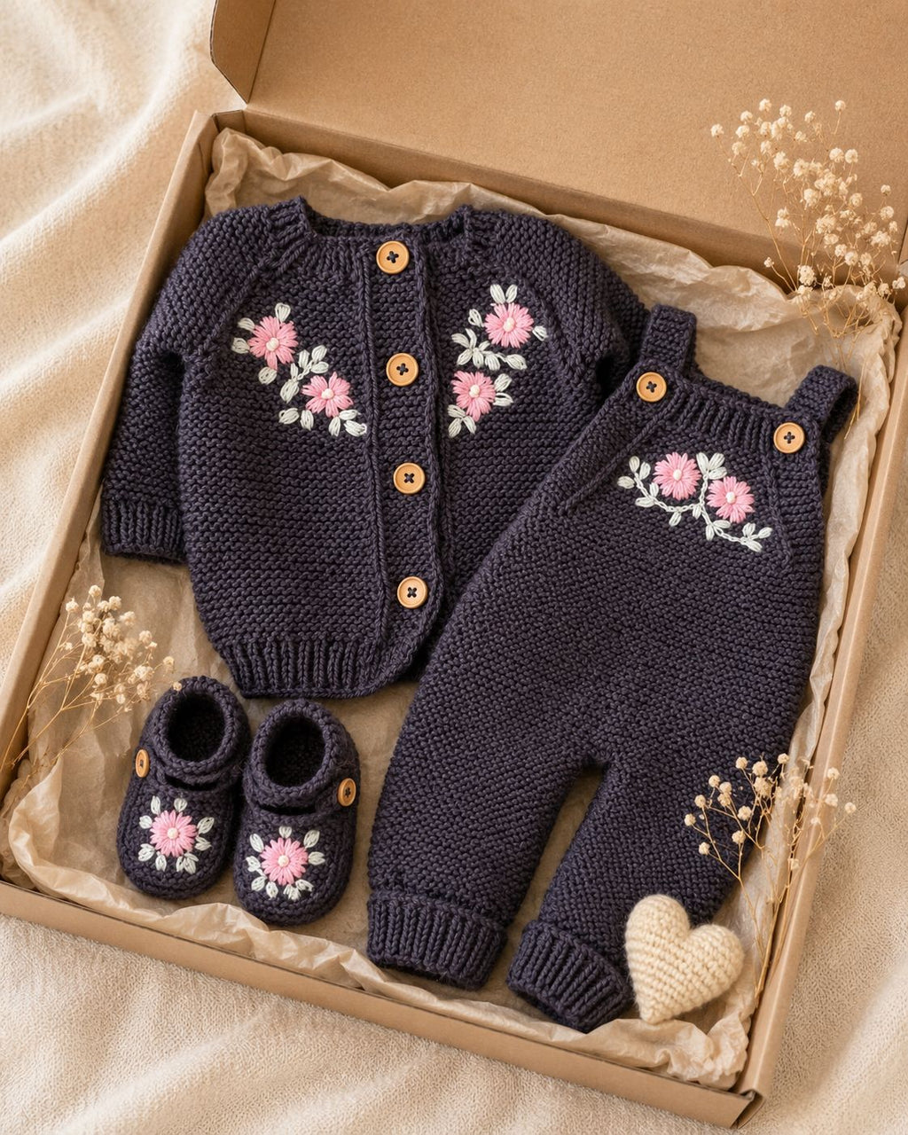 Embroided Knitted Sets