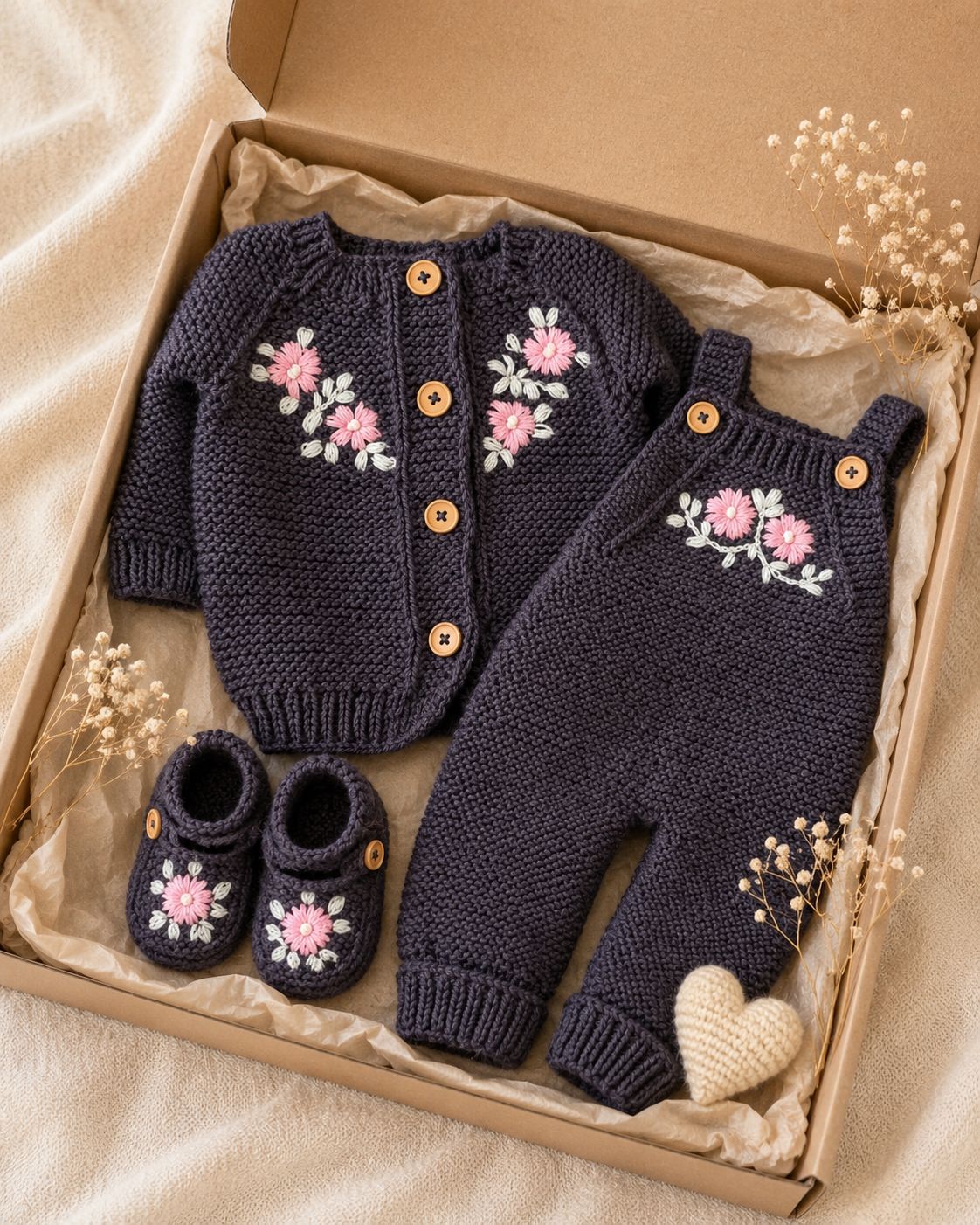 Embroided Knitted Sets