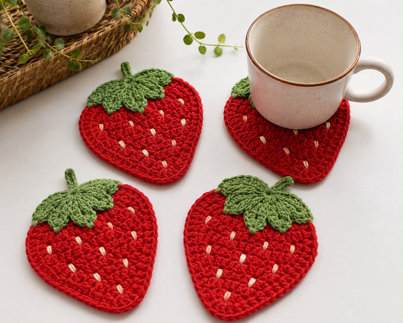 Strawberry Coasters