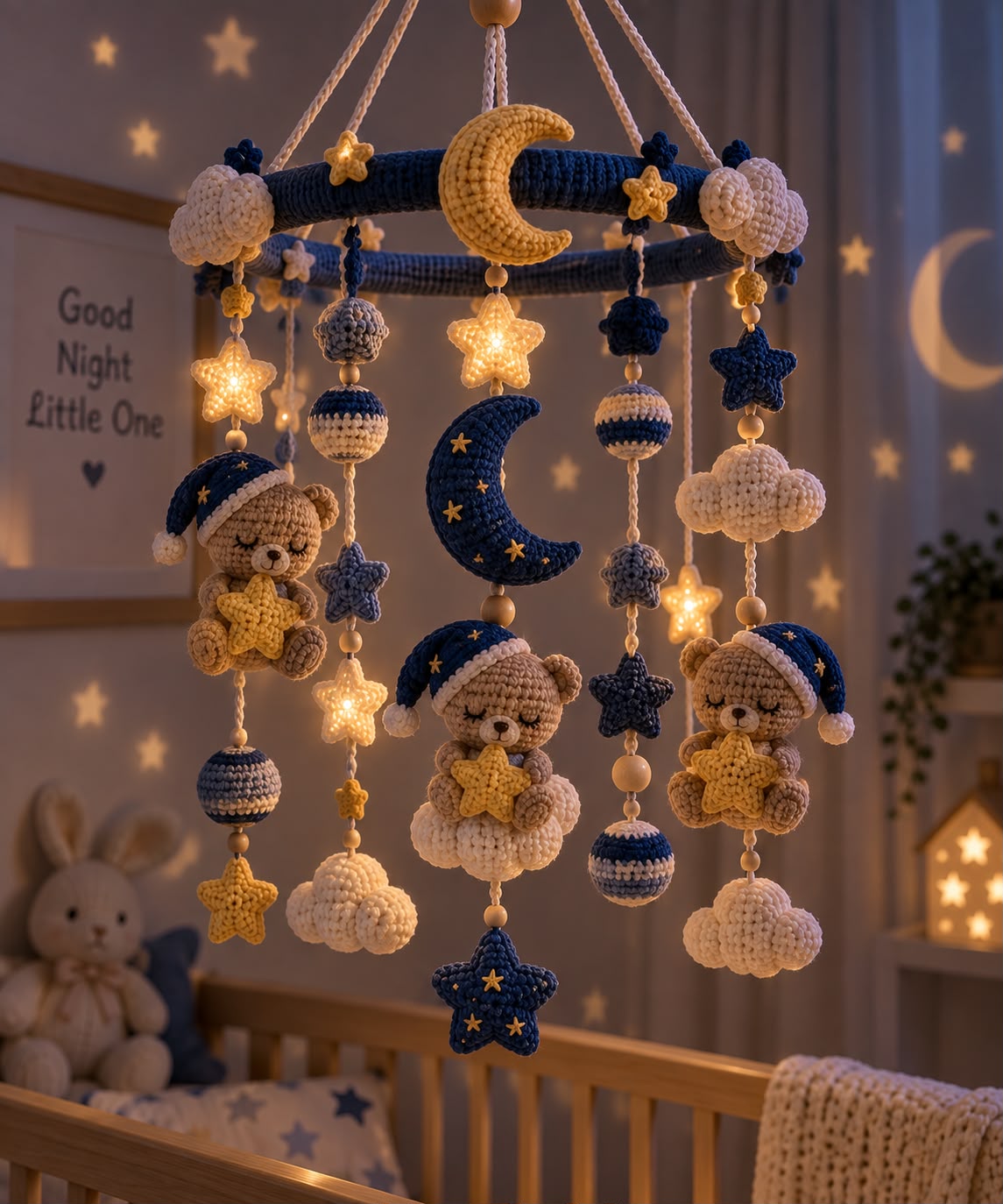 Bear Crochet Mobile