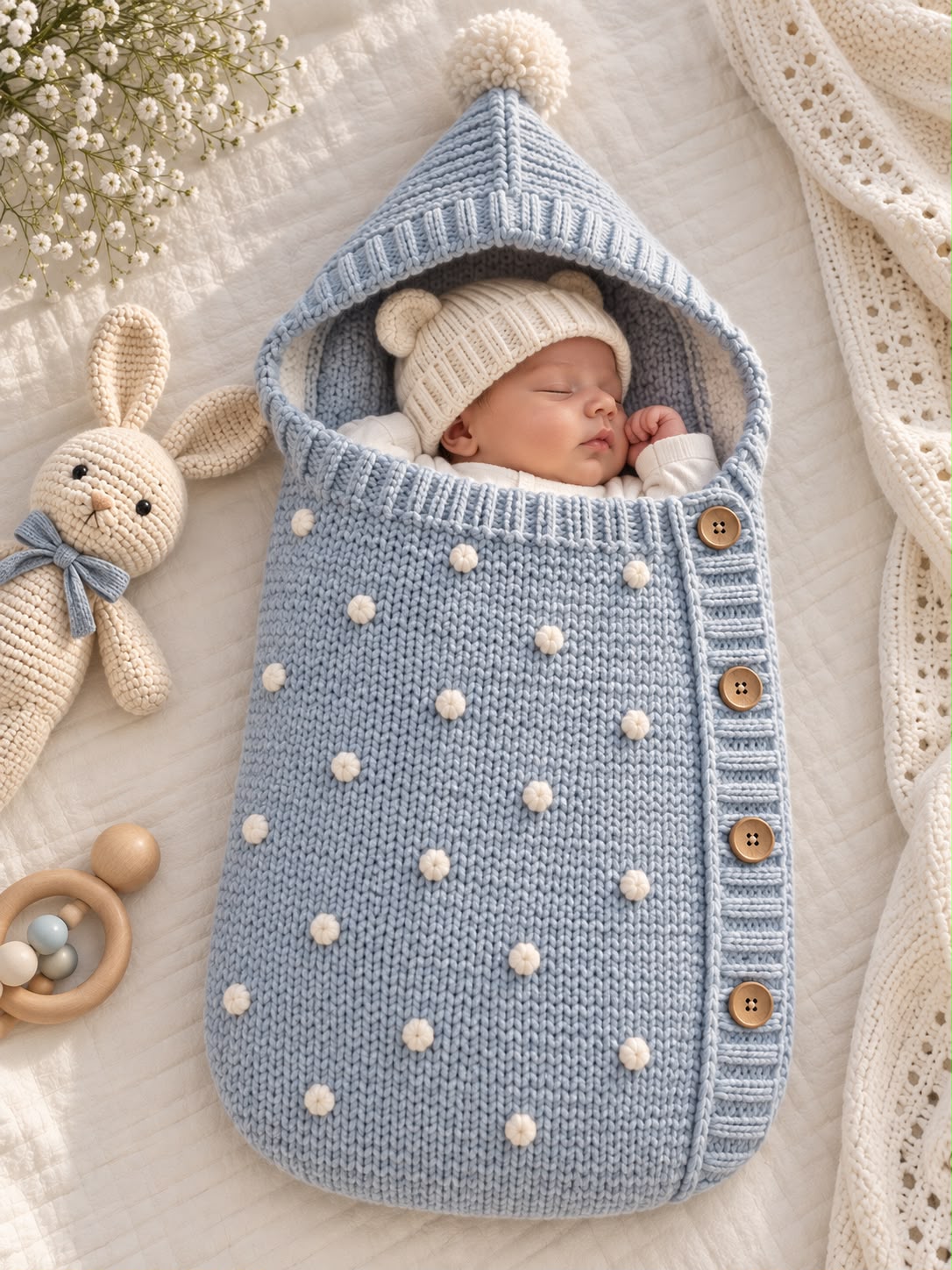 Bobble Knit Sleeping Bag