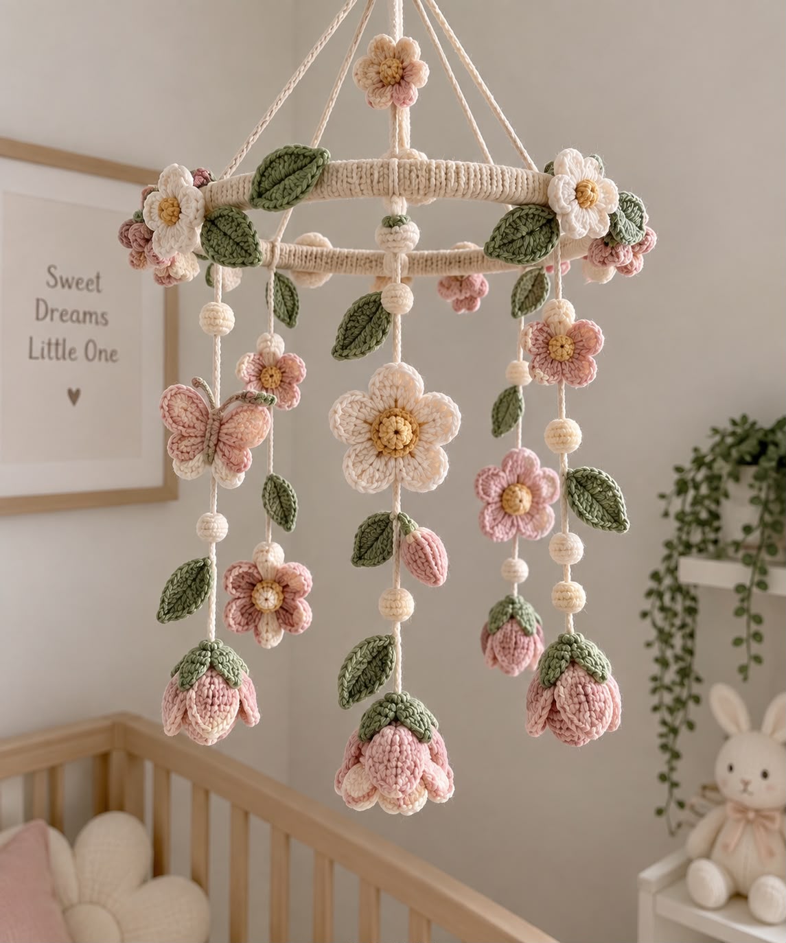 Flower Crochet Mobile