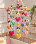 Heart Crochet Mobile