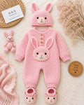 Bunny Crochet Romper Set