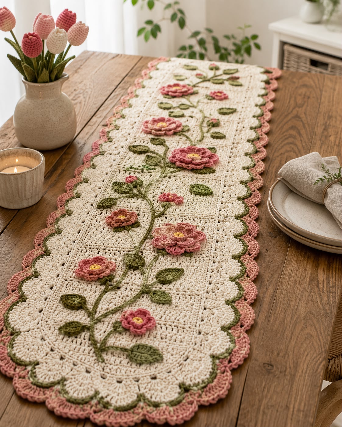 Floral Table Runner
