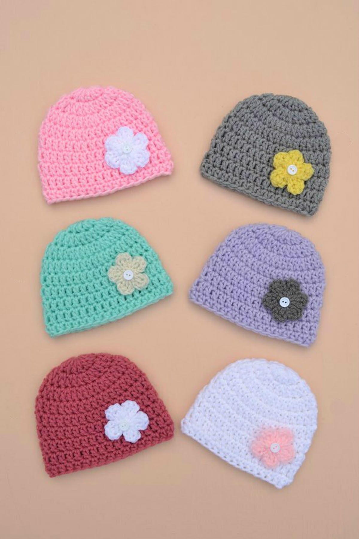 CROCHET BABY CAPS
