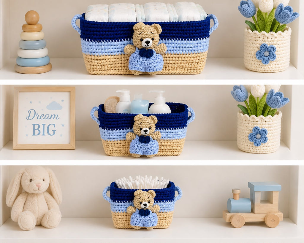 Teddy Charm Nursery Baskets