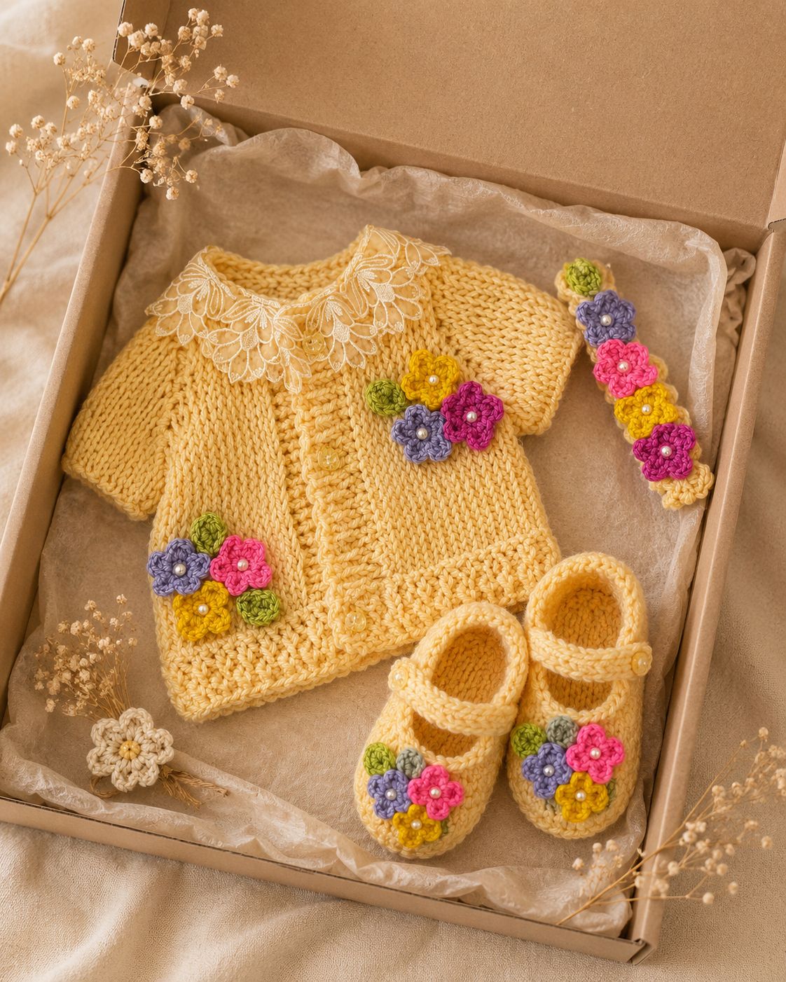 Embroided Knitted Sets