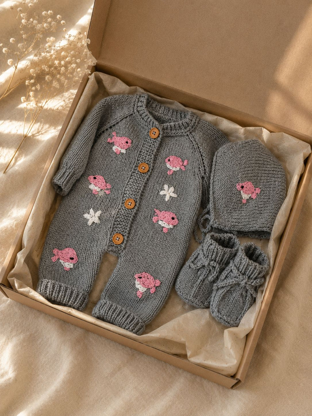 Embroided Knitted Sets