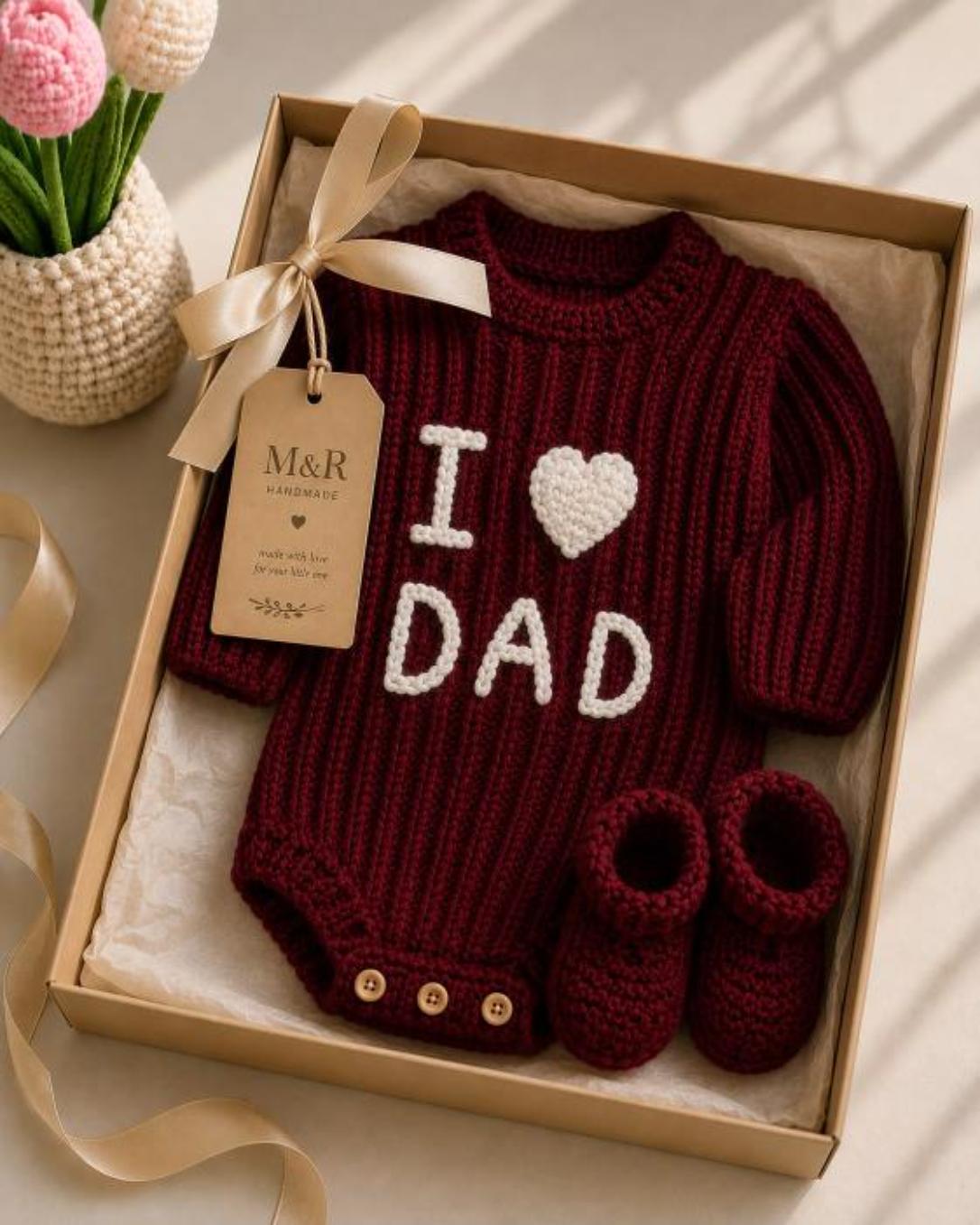 I Love Dad- Romper Set